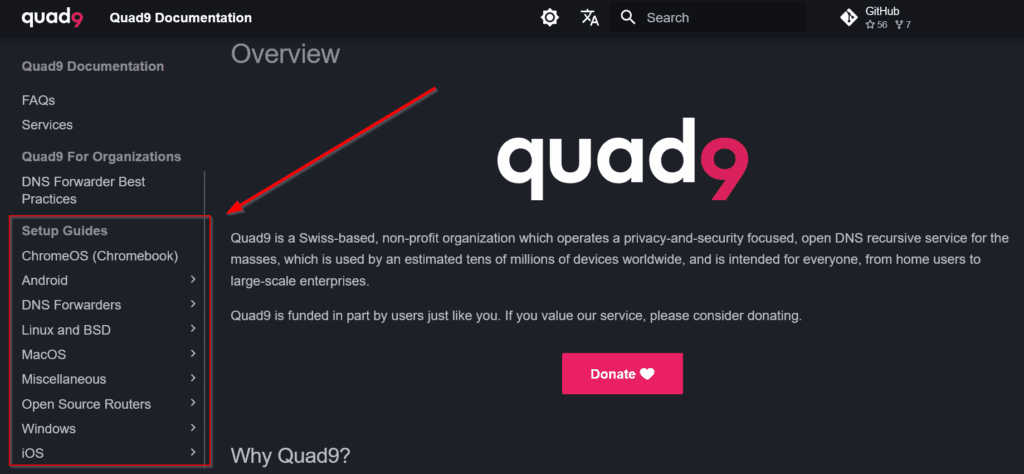 Quad9 Set Up Guides
